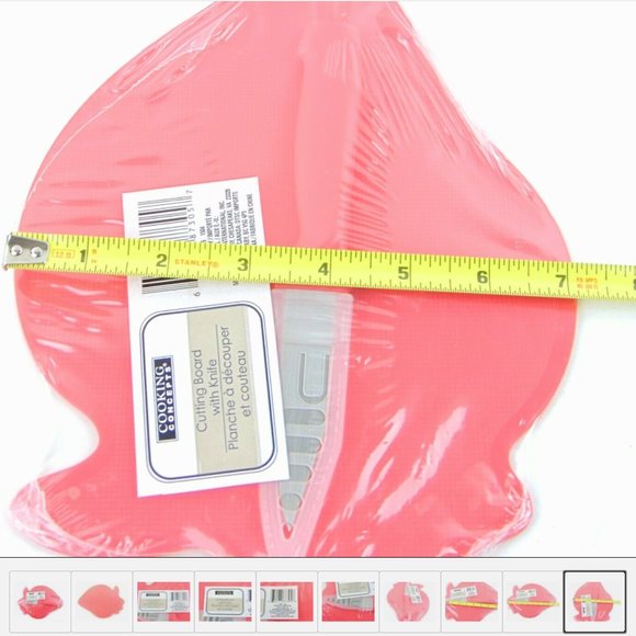 Cooking Concepts Cutting Board With Knife Red New - Picture 5 of 5